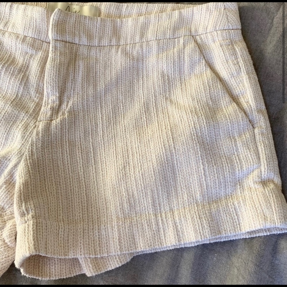 Joie Knit Cream Shorts Size 4 - Picture 2 of 8